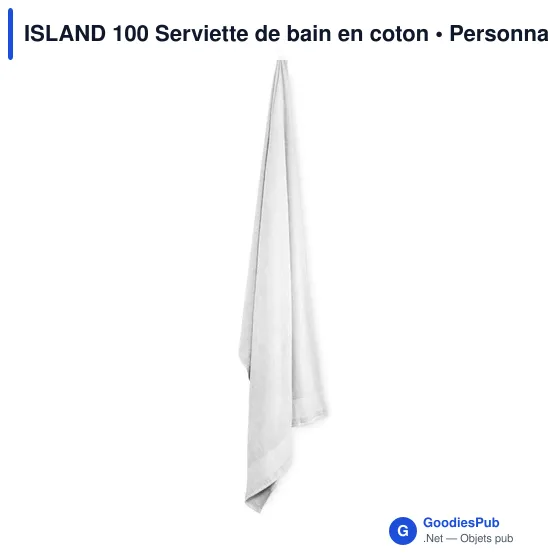 Serviette de bain personnalisable en coton avec logo - ISLAND 100 - Image 10