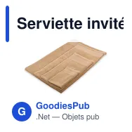 Serviette invités personnalisable en coton avec logo - ISLAND 30 - Miniature 12
