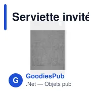 Serviette invités personnalisable en coton avec logo - ISLAND 30 - Miniature 3