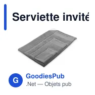 Serviette invités personnalisable en coton avec logo - ISLAND 30 - Miniature 6