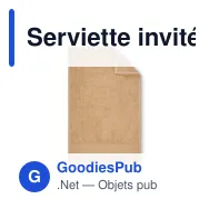 Serviette invités personnalisable en coton avec logo - ISLAND 30 - Miniature 8