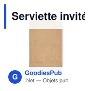 Serviette invités personnalisable en coton avec logo - ISLAND 30 - Miniature 9