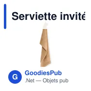 Serviette invités personnalisable en coton avec logo - ISLAND 30 - Miniature 10