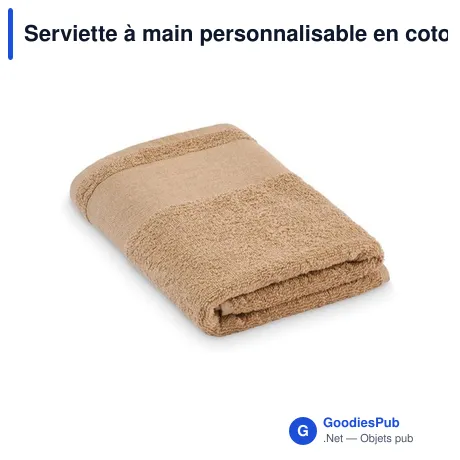 Serviette à main personnalisable en coton avec logo - ISLAND 50
