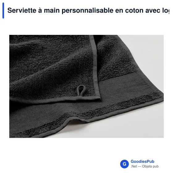 Serviette à main personnalisable en coton avec logo - ISLAND 50 - Image 11