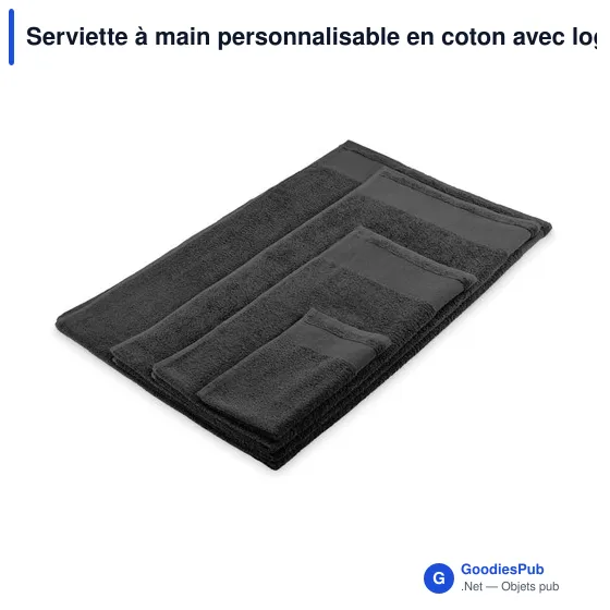 Serviette à main personnalisable en coton avec logo - ISLAND 50 - Image 12