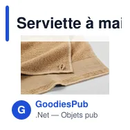 Serviette à main personnalisable en coton avec logo - ISLAND 50 - Miniature 5