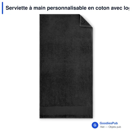 Serviette à main personnalisable en coton avec logo - ISLAND 50 - Image 8