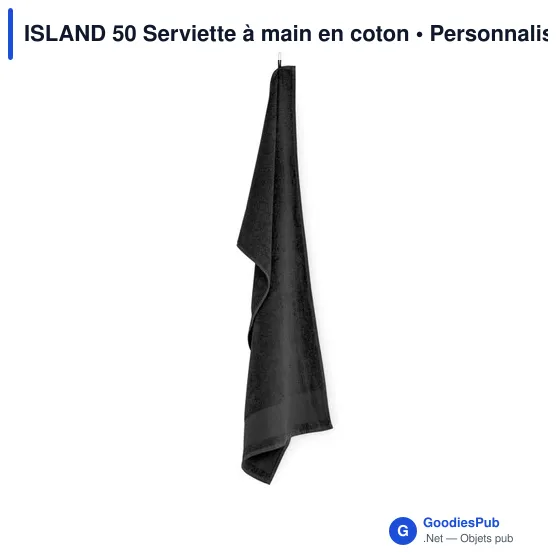 Serviette à main personnalisable en coton avec logo - ISLAND 50 - Image 10