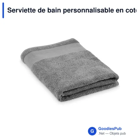 Serviette de bain personnalisable en coton avec logo - ISLAND 70