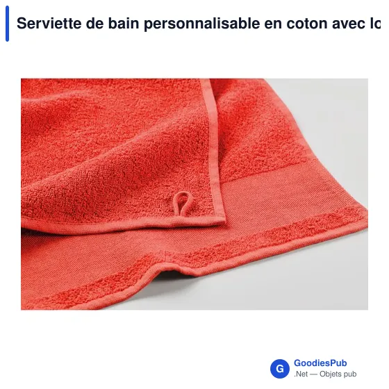 Serviette de bain personnalisable en coton avec logo - ISLAND 70 - Image 11