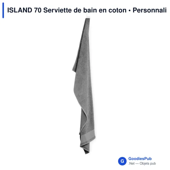 Serviette de bain personnalisable en coton avec logo - ISLAND 70 - Image 4