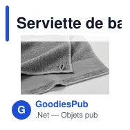 Serviette de bain personnalisable en coton avec logo - ISLAND 70 - Miniature 5