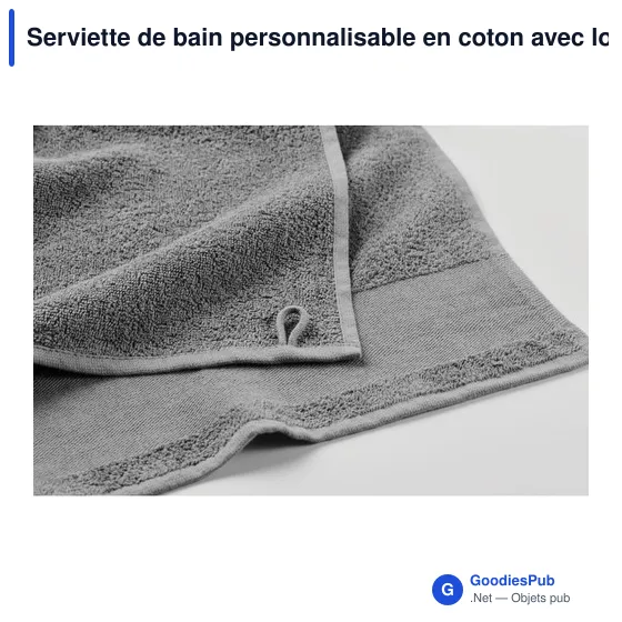 Serviette de bain personnalisable en coton avec logo - ISLAND 70 - Image 5