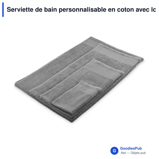 Serviette de bain personnalisable en coton avec logo - ISLAND 70 - Image 6