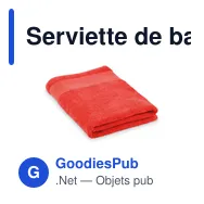 Serviette de bain personnalisable en coton avec logo - ISLAND 70 - Miniature 7