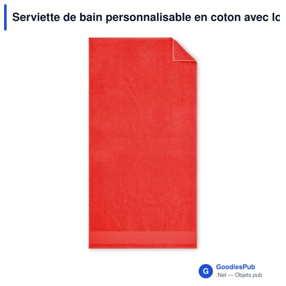 Serviette de bain personnalisable en coton avec logo - ISLAND 70 - Image 8