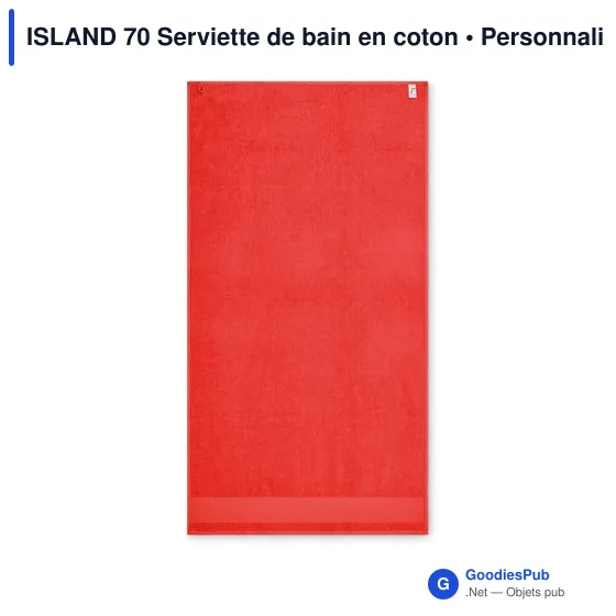 Serviette de bain personnalisable en coton avec logo - ISLAND 70 - Image 9
