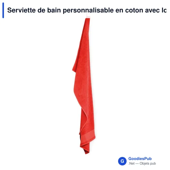 Serviette de bain personnalisable en coton avec logo - ISLAND 70 - Image 10
