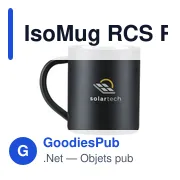 Mug réutilisable personnalisable en acier inoxydable recyclé - IsoMug RCSavec logo - Miniature 1