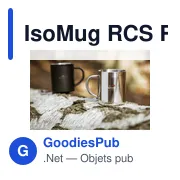 Mug réutilisable personnalisable en acier inoxydable recyclé - IsoMug RCSavec logo - Miniature 3