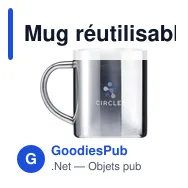 Mug réutilisable personnalisable en acier inoxydable recyclé - IsoMug RCSavec logo - Miniature 10