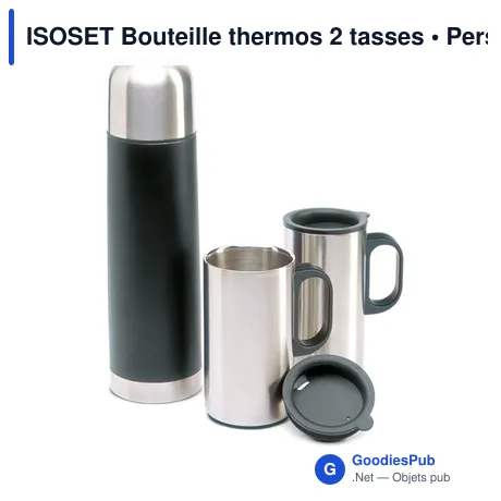ISOSET Bouteille thermos 2 tasses