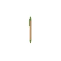 Variante vert - Stylo à bille personnalisable en bambou avec logo - ITEA COLOUR