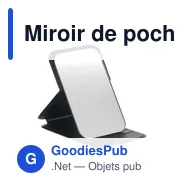 Miroir de poche personnalisable ITSME avec logo - Miniature 1