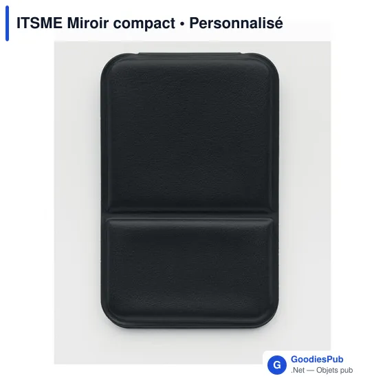 Miroir de poche personnalisable ITSME avec logo - Image 3