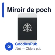 Miroir de poche personnalisable ITSME avec logo - Miniature 5