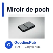 Miroir de poche personnalisable ITSME avec logo - Miniature 6