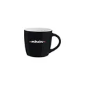 Variante noir - Mug en céramique personnalisable Ivana 340 ml avec logo