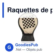 Raquettes de plage personnalisables avec logo - IWON - Miniature 3