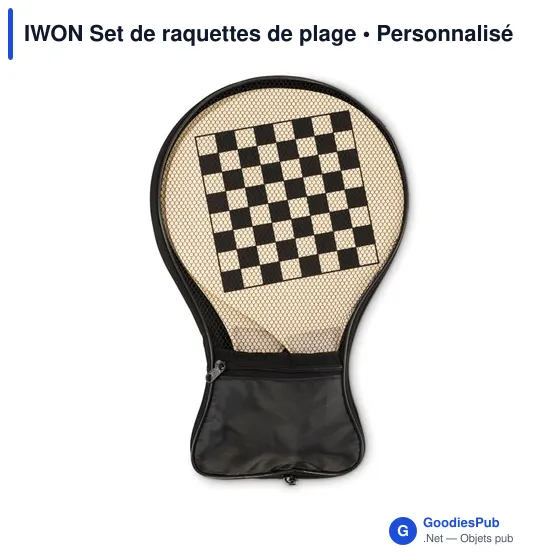 Raquettes de plage personnalisables avec logo - IWON - Image 3