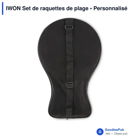 Raquettes de plage personnalisables avec logo - IWON - Image 4