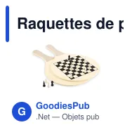 Raquettes de plage personnalisables avec logo - IWON - Miniature 5