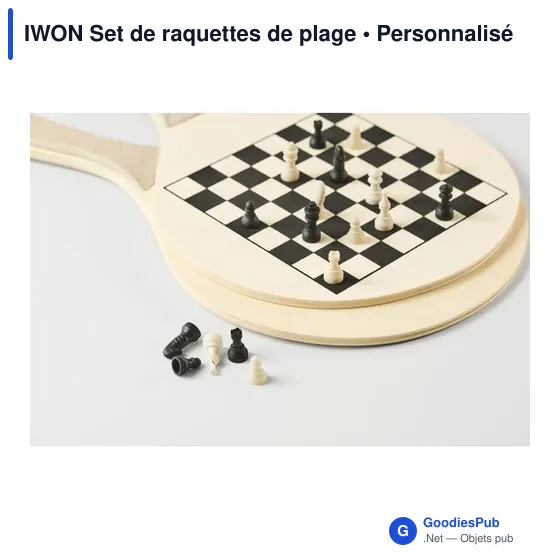 Raquettes de plage personnalisables avec logo - IWON - Image 6