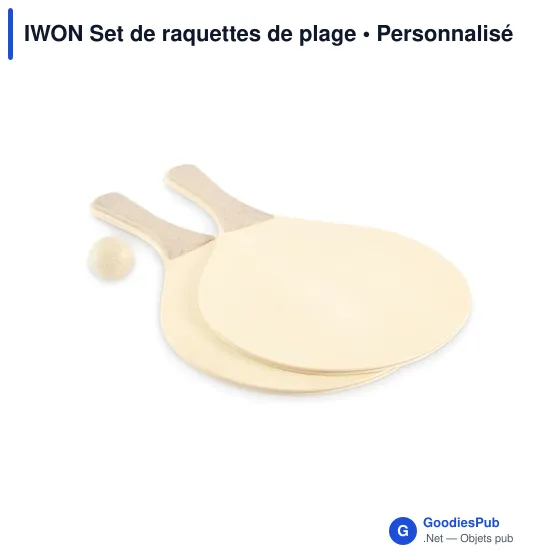 Raquettes de plage personnalisables avec logo - IWON - Image 8