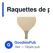 Raquettes de plage personnalisables avec logo - IWON - Miniature 10