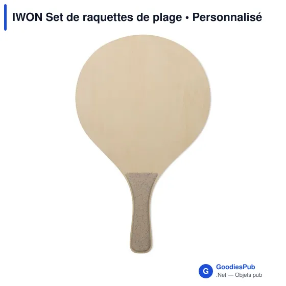 Raquettes de plage personnalisables avec logo - IWON - Image 10