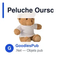 Peluche Ourson personnalisable avec t-shirt pour logo - JACKIE - Miniature 1
