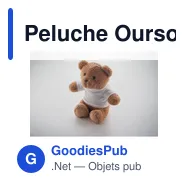 Peluche Ourson personnalisable avec t-shirt pour logo - JACKIE - Miniature 4