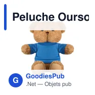 Peluche Ourson personnalisable avec t-shirt pour logo - JACKIE - Miniature 6