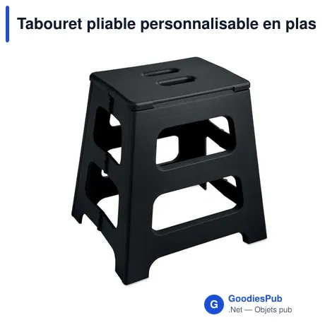 Tabouret pliable personnalisable en plastique avec logo - JAK