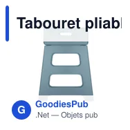 Tabouret pliable personnalisable en plastique avec logo - JAK - Miniature 11