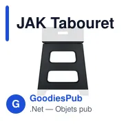 Tabouret pliable personnalisable en plastique avec logo - JAK - Miniature 3