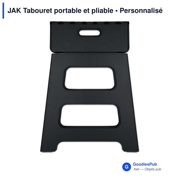 Tabouret pliable personnalisable en plastique avec logo - JAK - Image 3