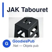 Tabouret pliable personnalisable en plastique avec logo - JAK - Miniature 4