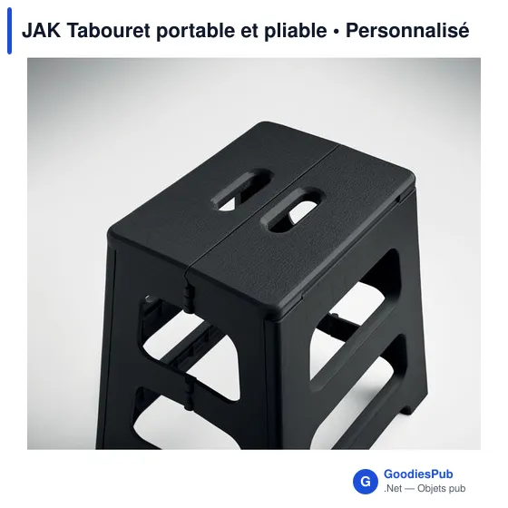 Tabouret pliable personnalisable en plastique avec logo - JAK - Image 4